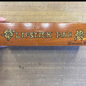Vintage handmade lipstick holder