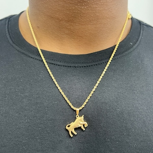 18K Mens Taurus Necklace, Zodiac Jewelry For Men, Astrology Necklace, Bull Pendant Necklace,Taurus Birthday Gift For Men / Women,Gold filled