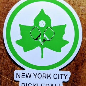 New York City Pickleball Parks Leaf - NYC - 3&quot;x3&quot;