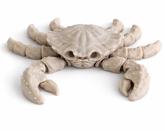 3D Printed Skeleton Sea Animals – Articulated Ocean Creatures, Gothic Decor, Fidget Toy