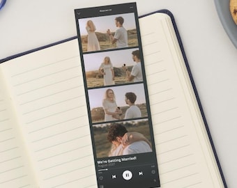 Custom Spotify-Inspired Photo Strip – Baby, Wedding, Birthday, Anniversary