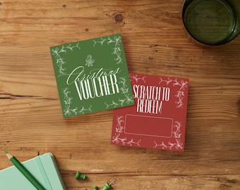 Christmas Scratch Off Voucher Set | Printable Holiday Coupons