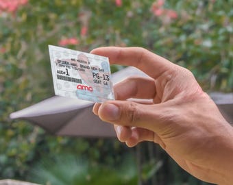 Personalized Spider-Man Movie Ticket Stub: Custom Film Keepsake Gift