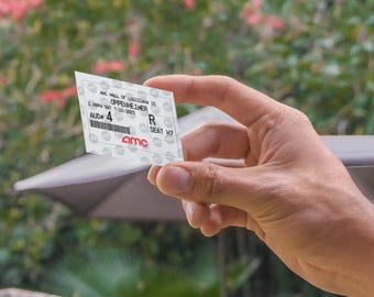 Personalized Movie Ticket Stub: Custom Film Keepsake