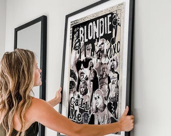 Blondie Call Me Art Print – Vintage Rock Poster, Pop Punk Wall Decor