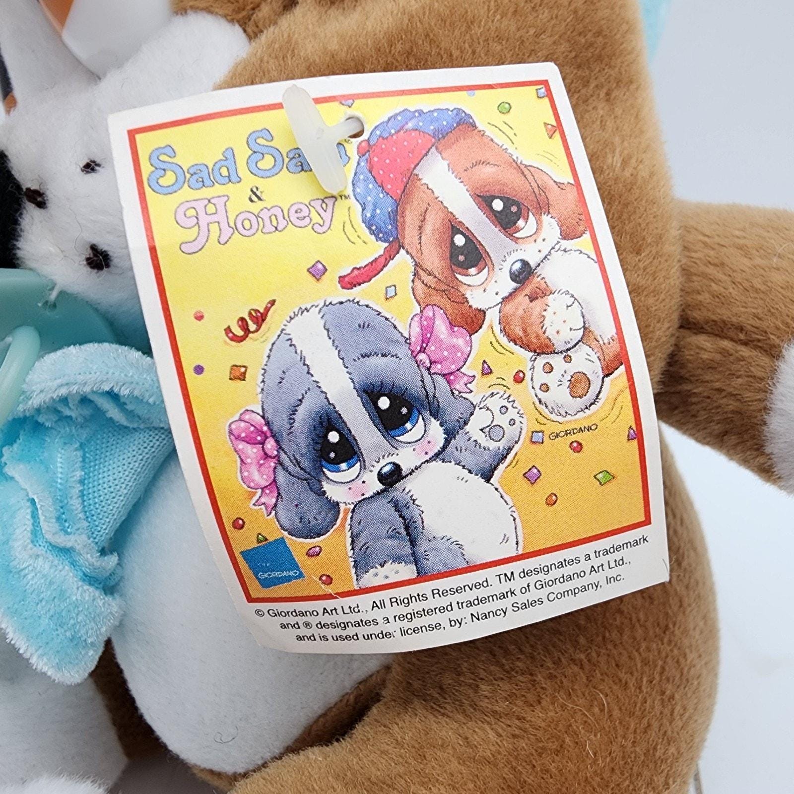 Vintage Nanco Sad Sam Plush Puppy 8