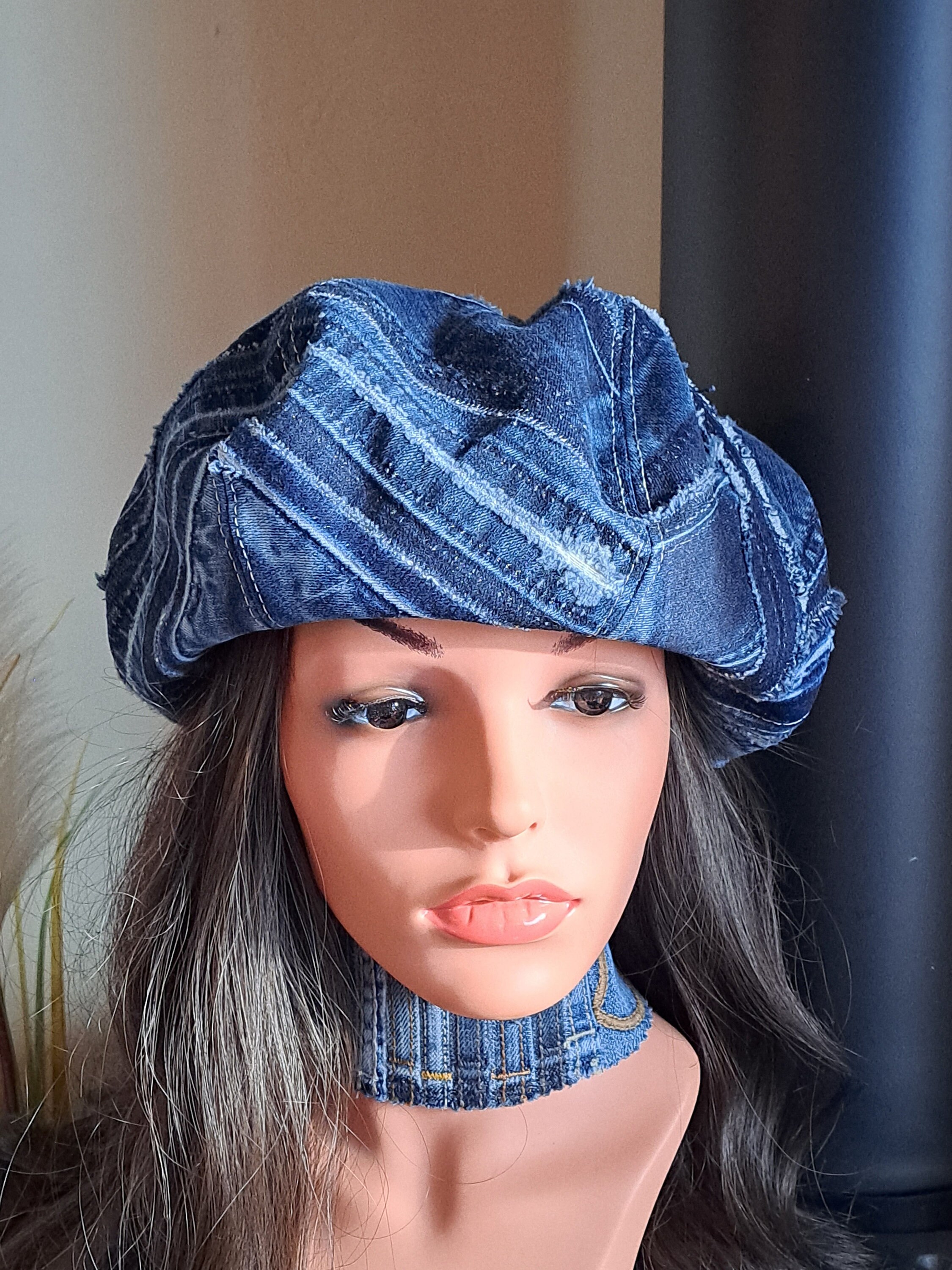 Perfeclan Newsboy-Mütze Damen - Stylische Denim-Kappe Für Jeden Anlass