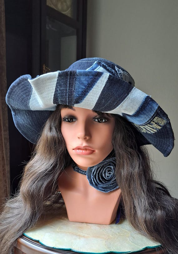 UPCYCLED WIDE BRIM HAT Can You Reshape a Straw Hat | From Waste to Wardrobe | Eric  main image 3