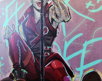 Ashton Greymoore - 5 x 7" Pearlescent Art Postcard, Critical Role Campaign 3