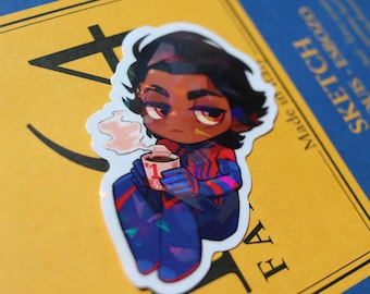 Naklejka holograficzna Miguel O'hara 2,5" z winylu