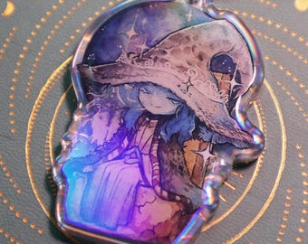 2.5" Ranni Holographic Acrylic Charm | ELDEN RING | SOULSBORNE