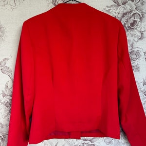 blazer rouge vintage, veste pour femme élégante image 8