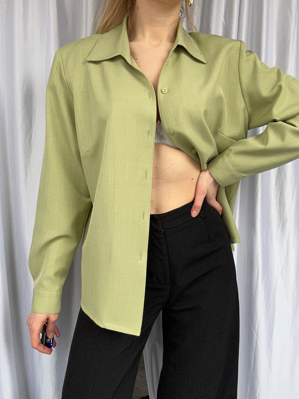 Cornelia Blouse - Retro Green