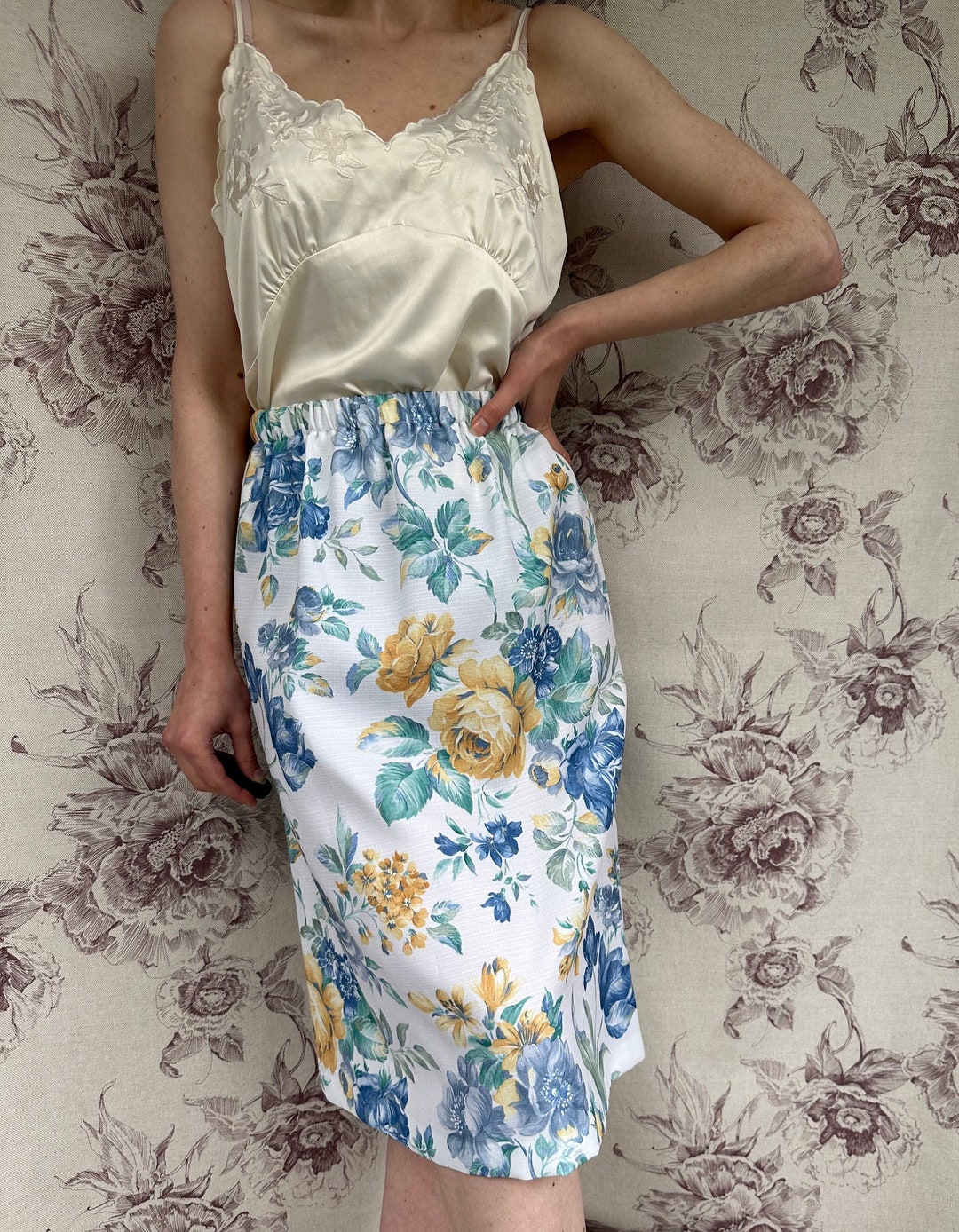 Half White and Yellow Blouse main image 0