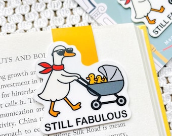 Silly Goose Magnetic Bookmark: Funny Book Lover Gift
