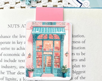 Marcador magnético de la Librería Snowy: regalo ilustrado a mano para los amantes de los libros