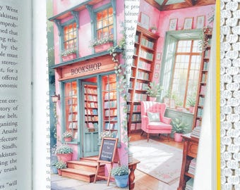 Bookshop Bookmark: Double-Sided Illustrated, Laminated Bookmark