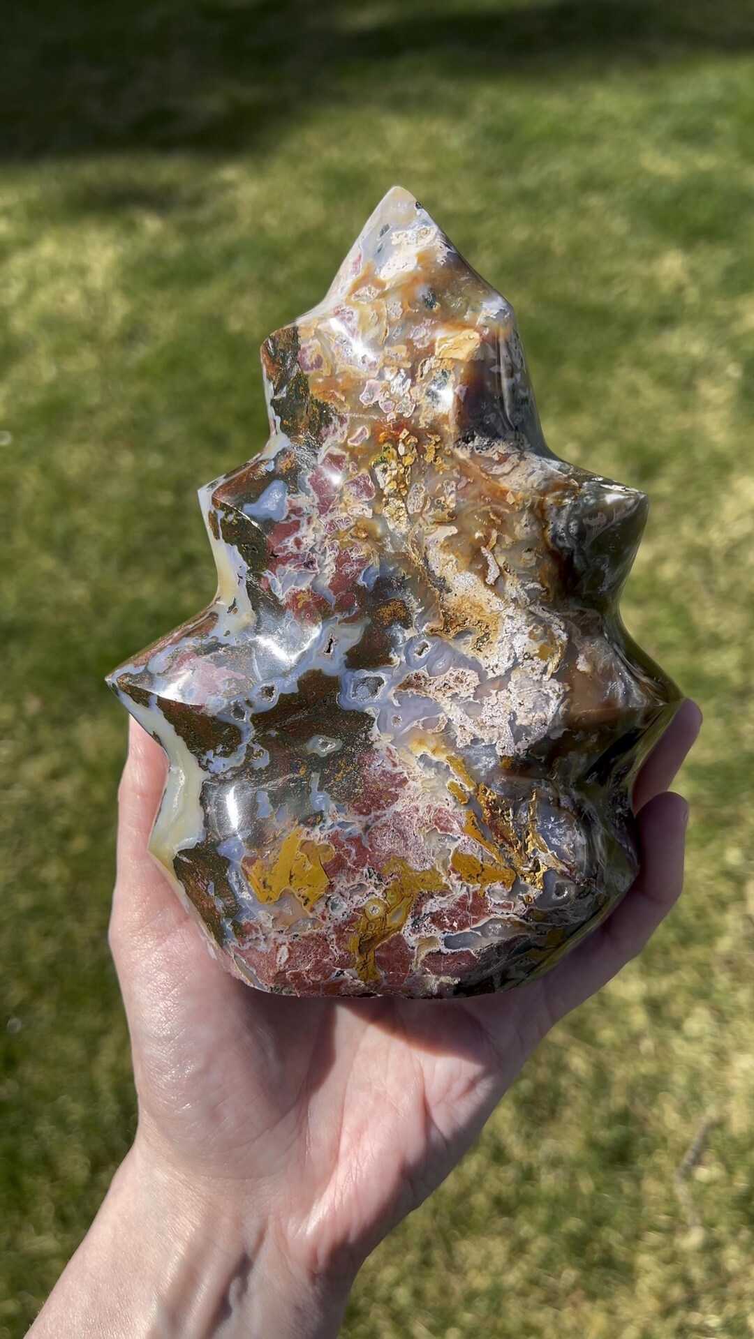 Flow Jasper Sea Jasper Flame | Coastal Flow - Etsy