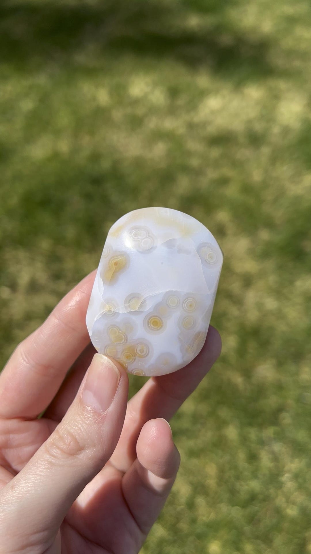Flow Jasper Sea Jasper Palm Stone | Mineral Flow - Etsy