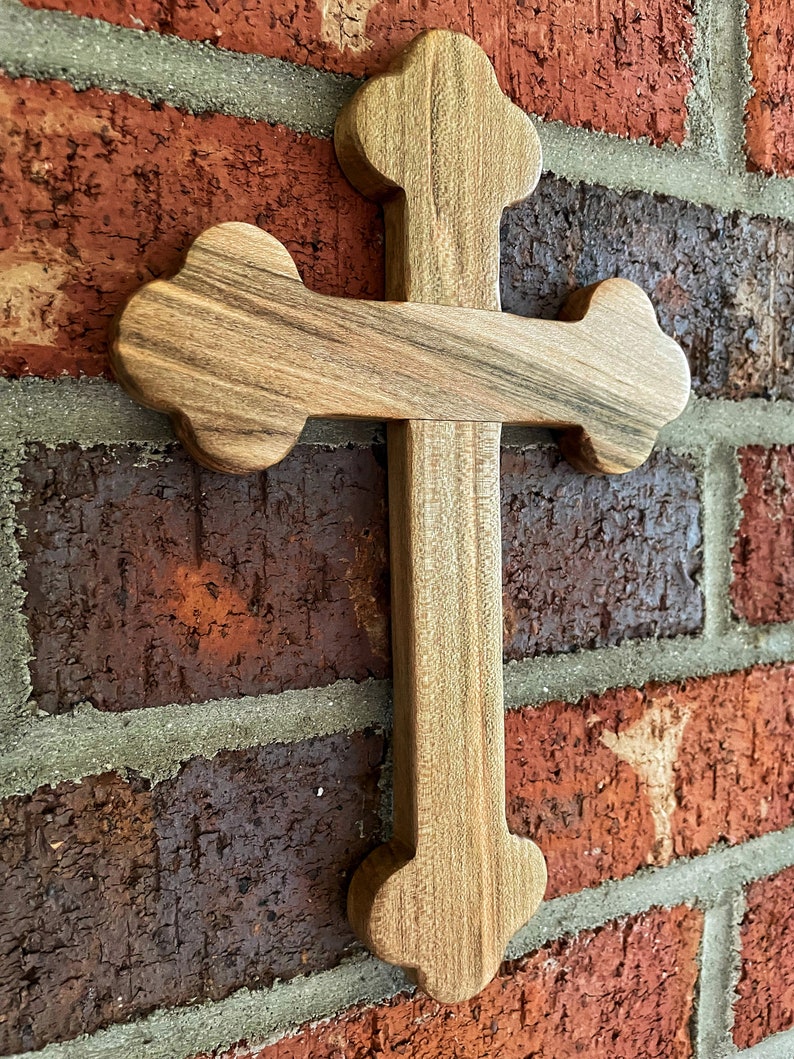 Handmade Byzantinestyle Cross Maple Wood Cross Wall Hanging Cross
