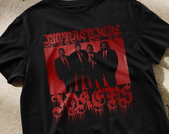 May include: Black t-shirt with a red graphic print of four men in suits standing together. The text "RESERVOIR DOGS" is above the men and "1992" is below them.