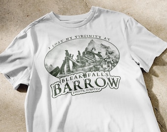 I lost my virginity at Bleak Falls Barrow Shirt | Skyrim Shirts, Elder Scrolls Tee, Funny Video Game T-Shirt