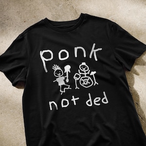 Camicia Ponk non morta / sì, non possiedo ancora un accordo con il mouse con t-shirt punk nerd, camicie hardcore, camicia metal, maglietta death metal, maglietta divertente