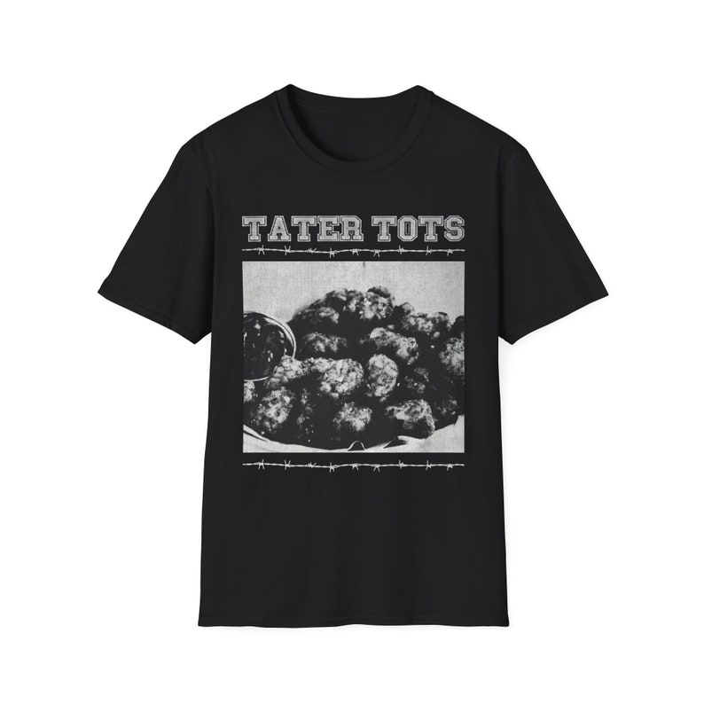 Tater Tots Hardcore Shirt | punk shirts, death metal t-shirt, band merch, ironic shirts, funny shirts, meme shirt, food tee image 3