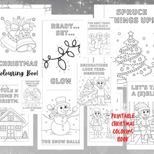 Christmas Coloring Book For Kids, Printable
