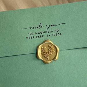 Wedding stamp | Couple address stamp | Return address stamp | Housewarming Gift | Save the date | Self ink stamper | Newly engaged gift