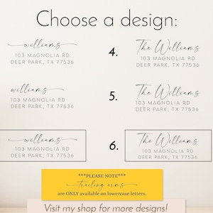 Modern return address stamp | Wedding Stamp | Housewarming Gift | Save the date | Self ink stamper | Wood handle