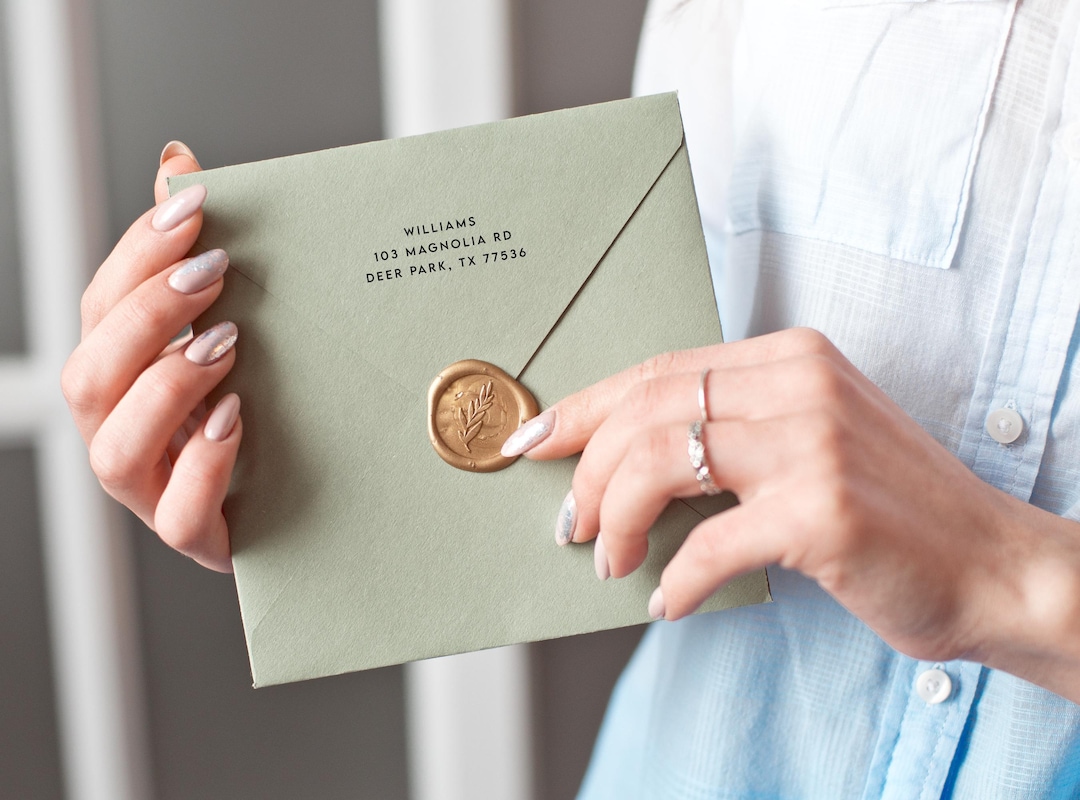 Modern Address Stamper | Address Labels | Return Address Stamper ...