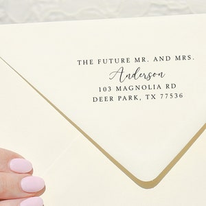 Wedding Stamp | Future Mr. Mrs. gift | Return address stamp | Custom stamp | Engagement gift | Newly engaged gift | Self-inking stamp