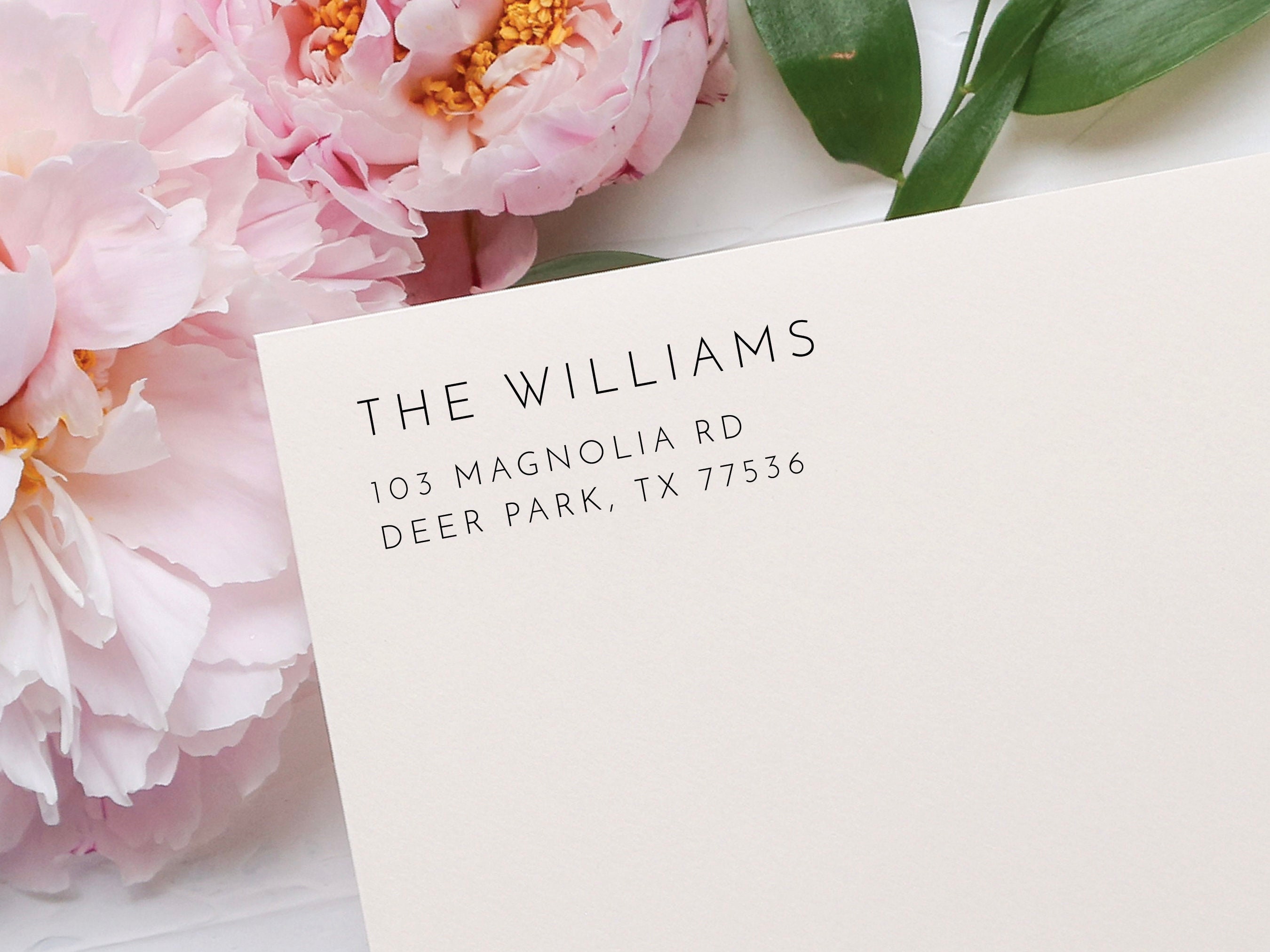 Modern return address stamp | Wedding stamp | Custom Stamp | Save the date | Self-inking Stamp | Housewarming gift