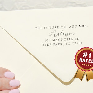 Wedding stamp | Future Mr. Mrs. Gift | Return address stamp | Custom stamp | Engagement gift | Newly engaged gift | Self-inking stamp