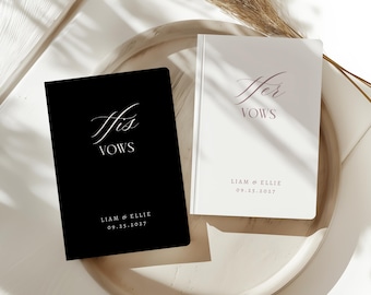 LIBROS DE VOTOS PERSONALIZADOS, Libros de votos matrimoniales en blanco y negro, Votos matrimoniales, Votos personalizados, Sus votos, Set de libros de votos, Recuerdo de votos, Folleto de votos