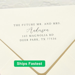 Wedding Stamp | Future Mr. Mrs. gift | Return address stamp | Custom stamp | Engagement gift | Newly engaged gift | Self-inking stamp