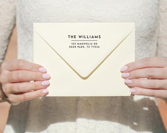 Modern return address stamp | Wedding stamp | Custom Stamp | Save the date | Self-inking Stamp | Housewarming gift