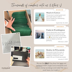 Canva Hochzeitseinladung Vorlage Bundle, Hochzeitseinladung, Save the date, Hochzeitseinladungskarte Design, Canva Einladungen, moderne Hochzeit Bild 3