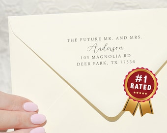 Wedding Stamp | Future Mr. Mrs. gift | Return address stamp | Custom stamp | Engagement gift | Newly engaged gift | Self-inking stamp