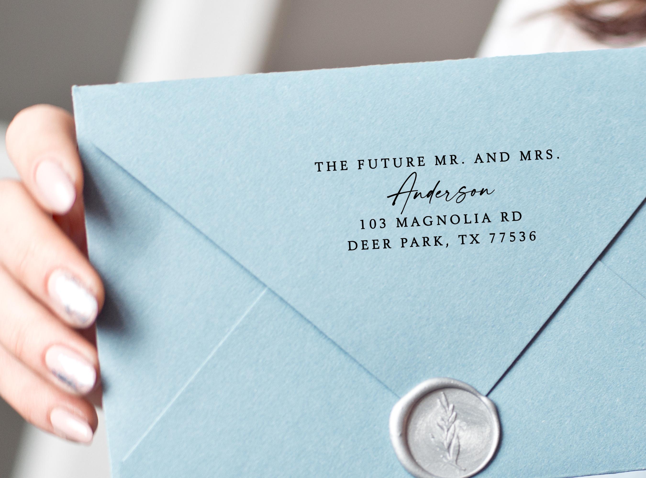 Custom Wedding Rubber Stamp
