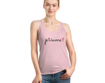 Je t'aime - Stylish women's tank top