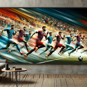 Dynamic elegance: The football game in motion image 8