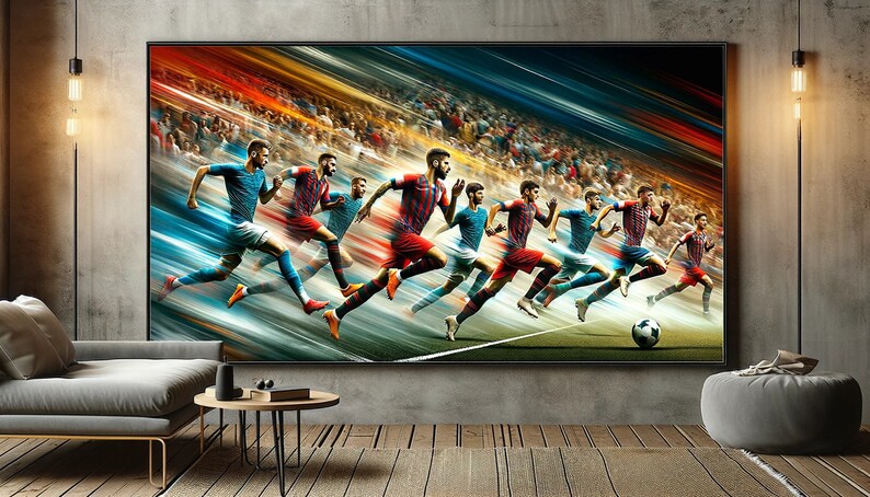 Dynamic elegance: The football game in motion image 8