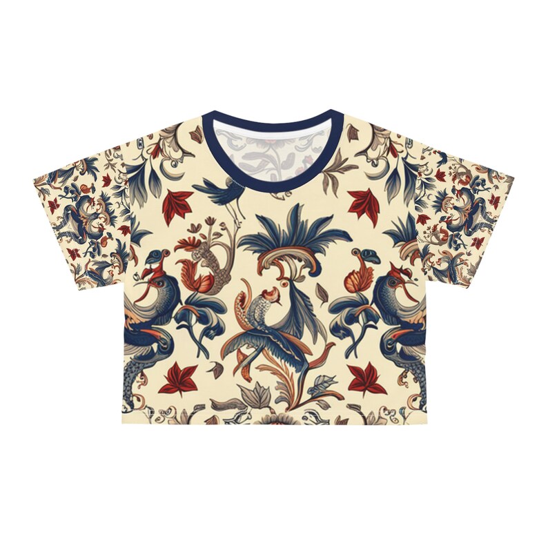 Discover the Toile de Jouy trend: the must-have women's crop t-shirt of the season image 2