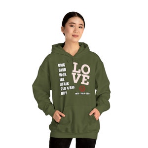 OMG WTF AFAIK this is the coolest hoodie ever Military Green