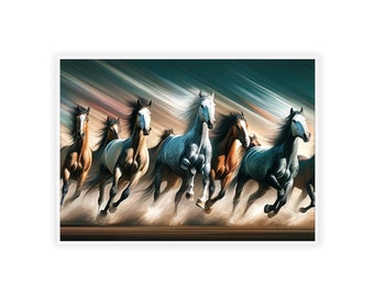 Galloping Elegance: The Symphony of Colors of the Dynamic Horses