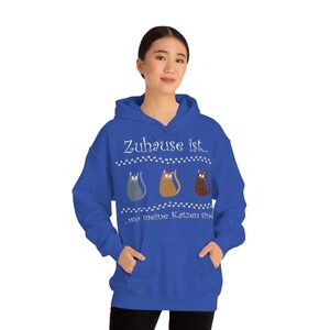 Unisex Hoodie Home is where my cats are. image 10
