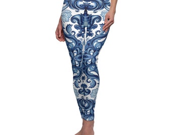 Conquer the fashion world with style: Exclusive Toile de Jouy Leggings - A masterpiece of elegance!
