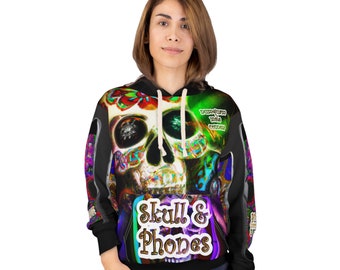 Skull & Phones Symphony: Unleash Your Trendsetting Aura in Style!